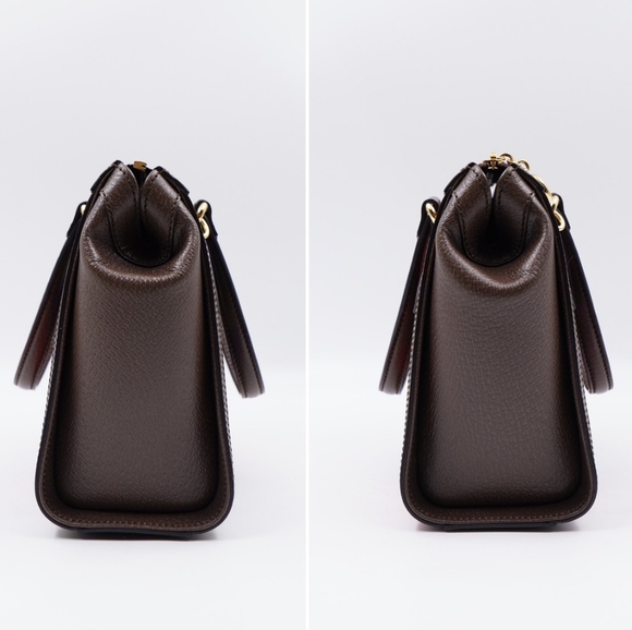 AJ56❤️Gucci Geometric GG Supreme Ophidia Tote - Picture 8 of 16